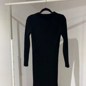 Gap black knit sweater dress